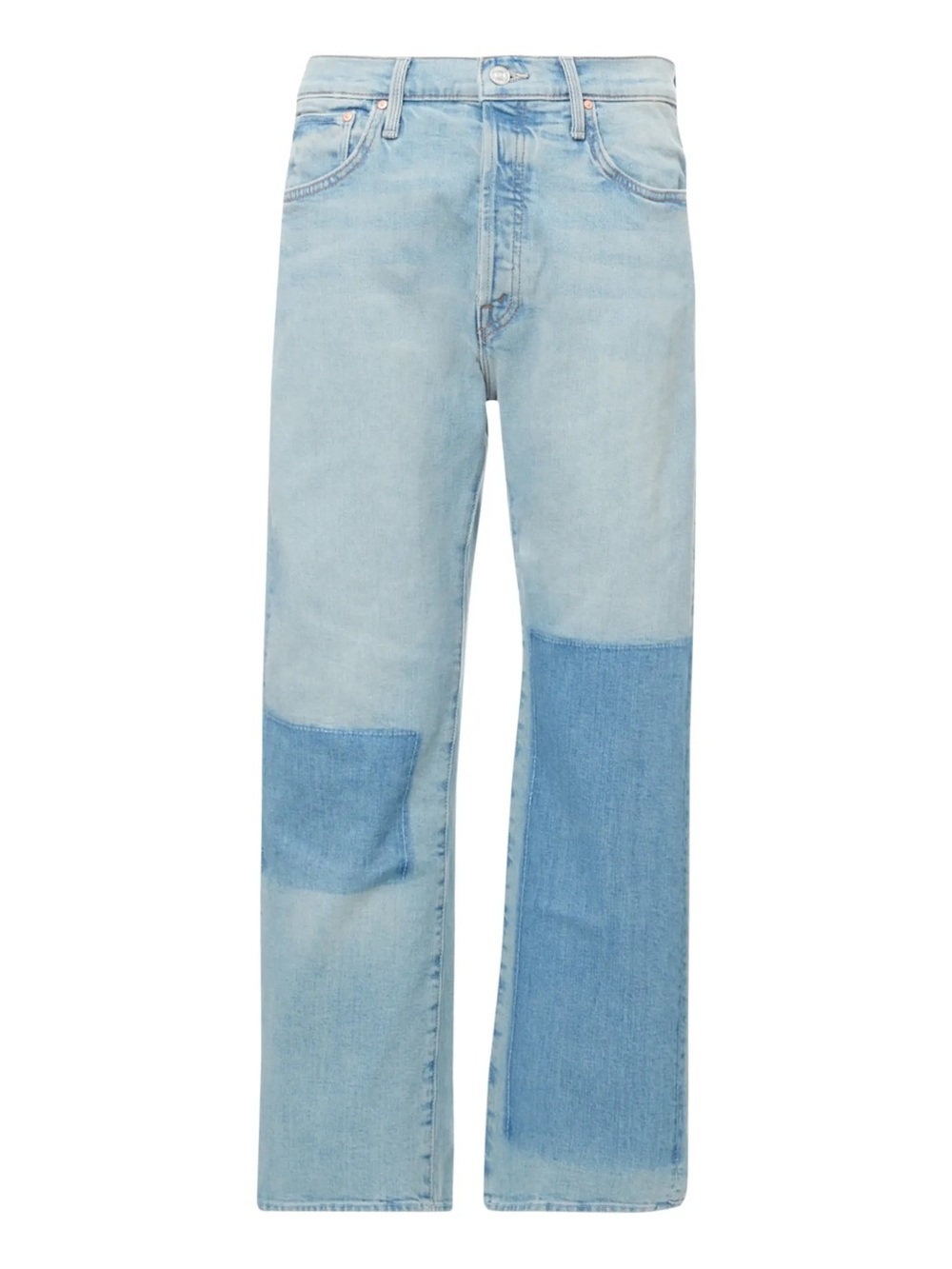 Mother The Ditcher Crop Color-block Denim Jeans, Pre-Party, Size 28